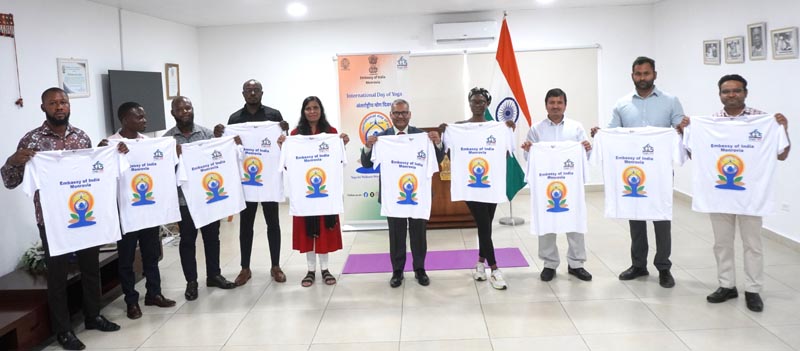 Unveiling of Yoga T-shirts and Yoga Session at Chancery - 16 June 2026